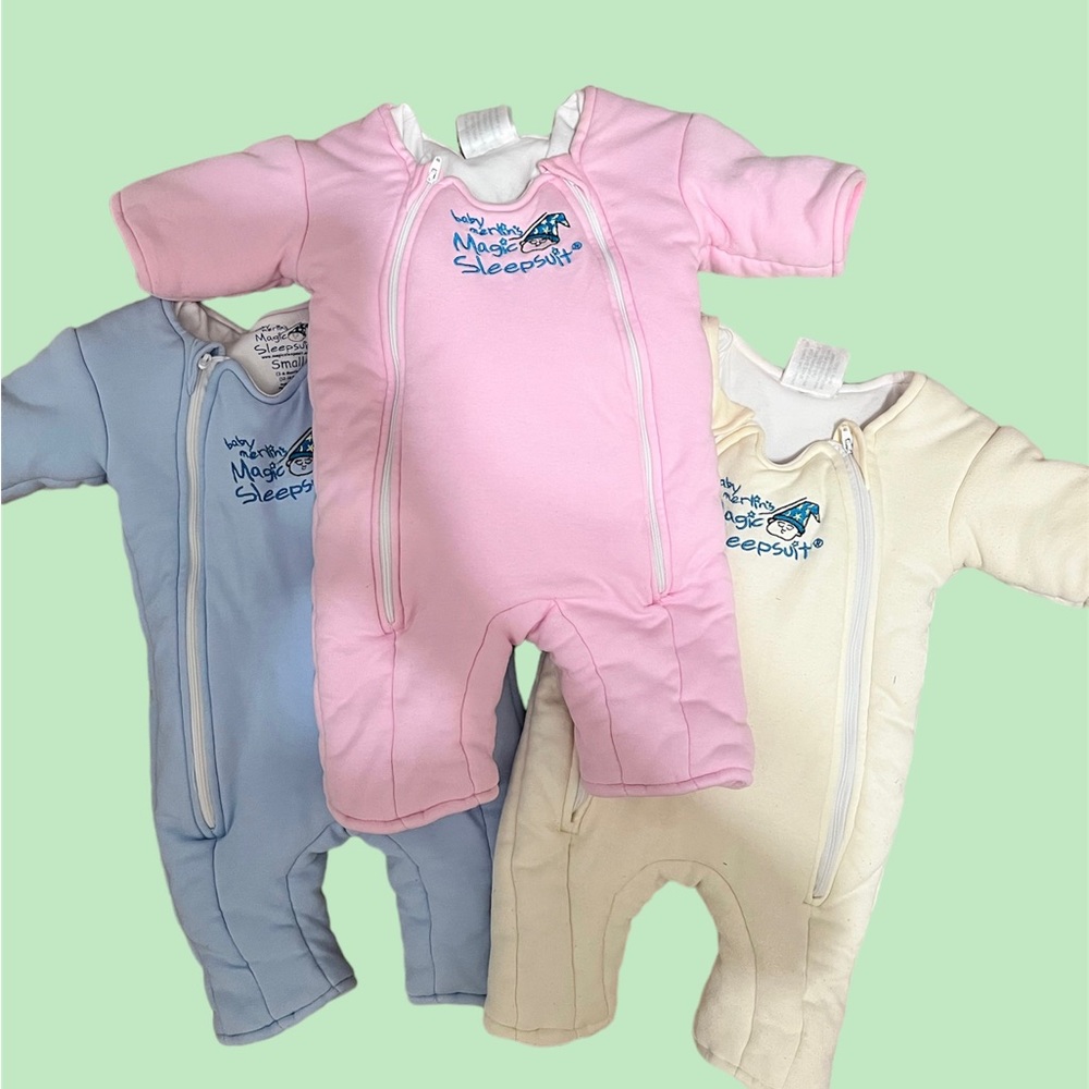 Lot of 3 Baby Merlin Sleep Sack 3-6 months GUC